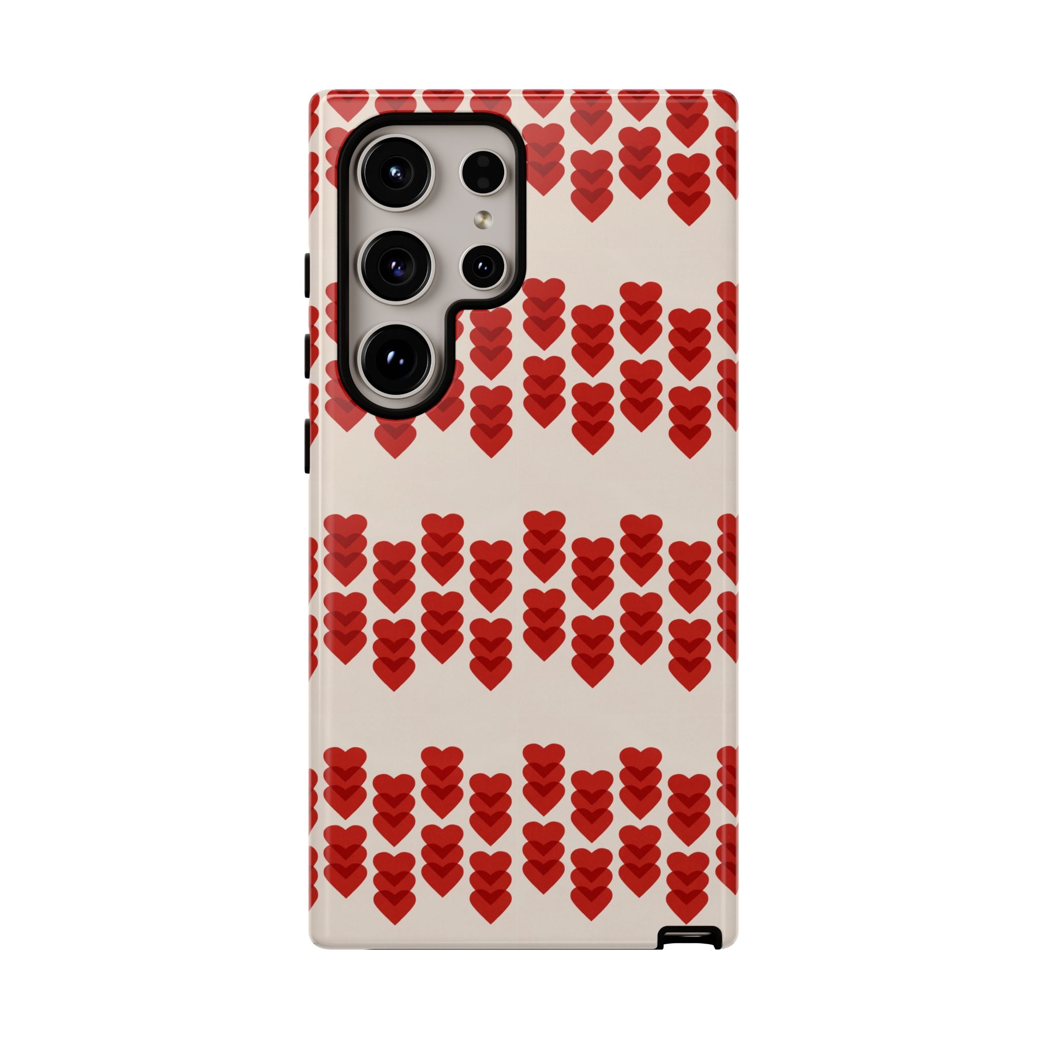 Hearts Aligned Pattern Phone Case - Tough & Trendy