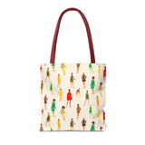 Ivory Vintage Fashion Ladies Print Tote Bag - Stylish & Versatile Carryall