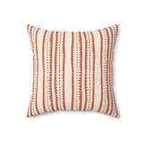 Stripe and Dot Pillow - Spun Polyester Square Cushion