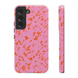 Tangerine Marble Pattern Phone Case - Tough & Trendy