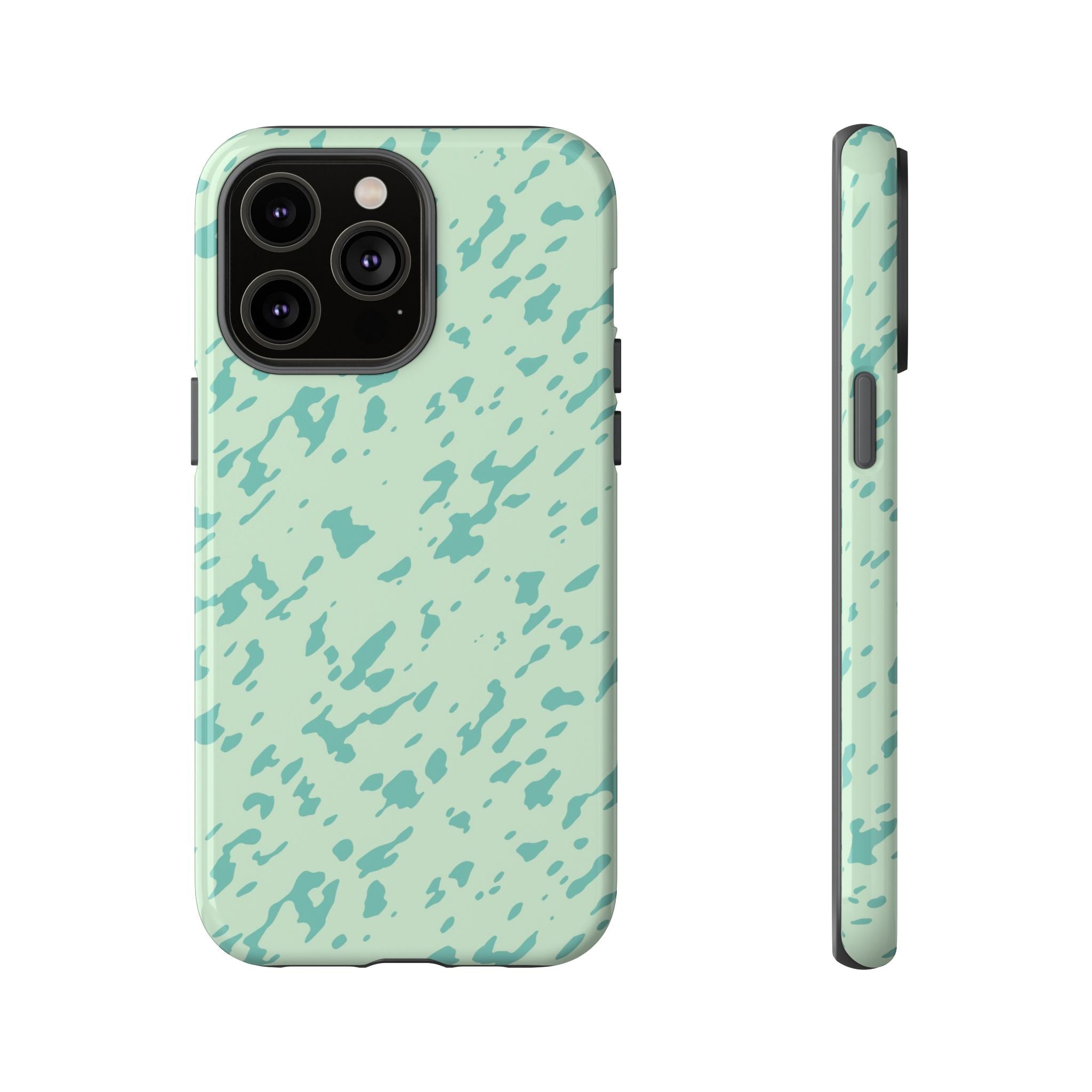 Turquoise Marble Pattern Phone Case - Tough & Trendy