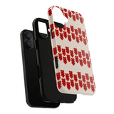 Hearts Aligned Pattern Phone Case - Tough & Trendy