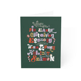 Pie Eating Christmas Holiday Greeting Cards Set - 1, 10 Pieces - Perfect for Celebrations