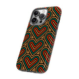 Stylish Heart Pattern Phone Case - Tough & Trendy