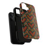 Stylish Heart Pattern Phone Case - Tough & Trendy