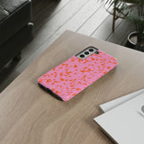 Tangerine Marble Pattern Phone Case - Tough & Trendy