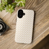 Pretty Gold and Grey Dots Phone Case - Tough & Trendy