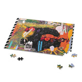 See For Yourself Art 500-Piece Puzzle: Tropical Beauty with Florals and Toucan