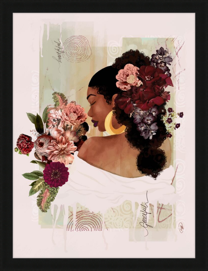 The Smell of Flowers Reminds Me Framed Art Print