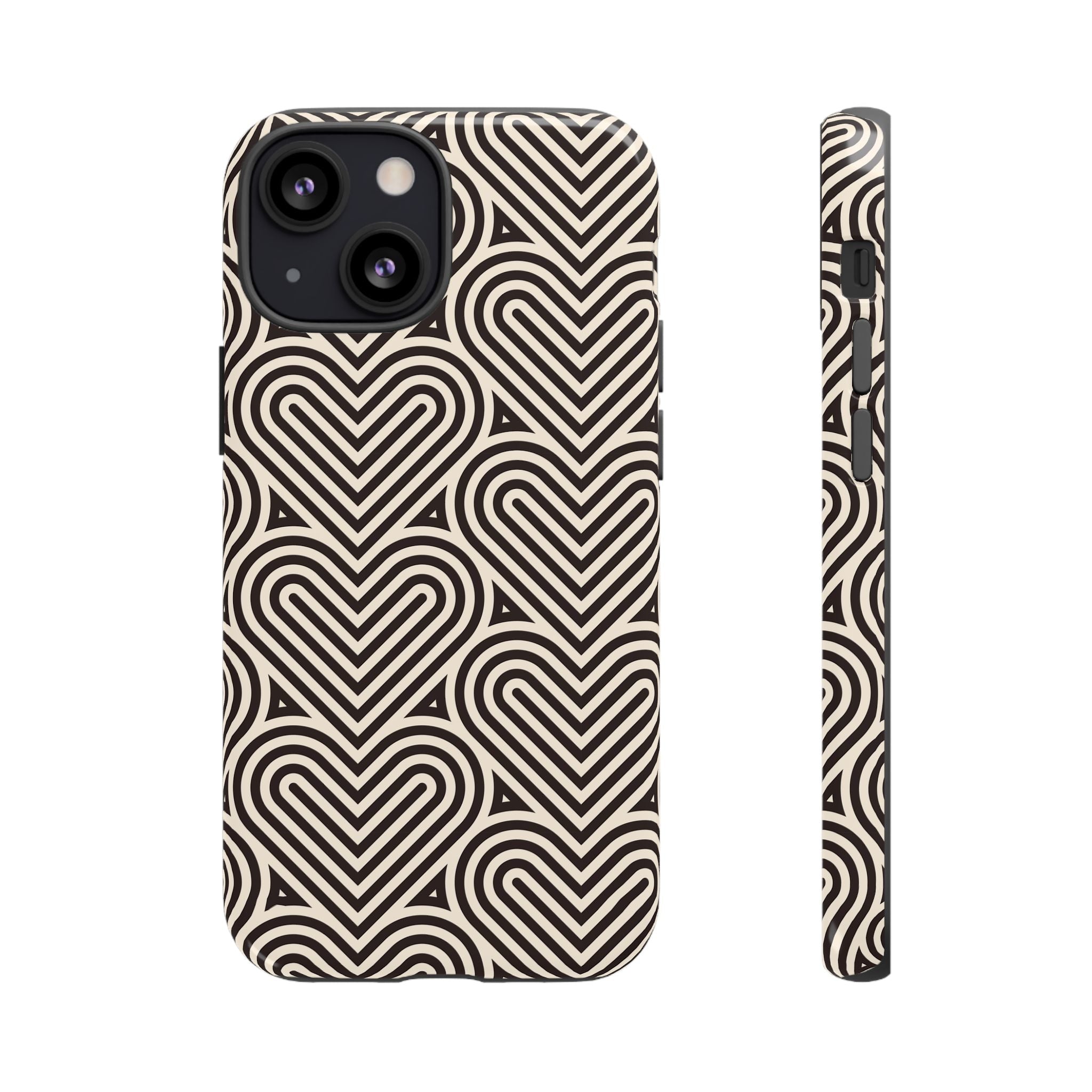 Hearts Beat Pattern Phone Case - Tough & Trendy