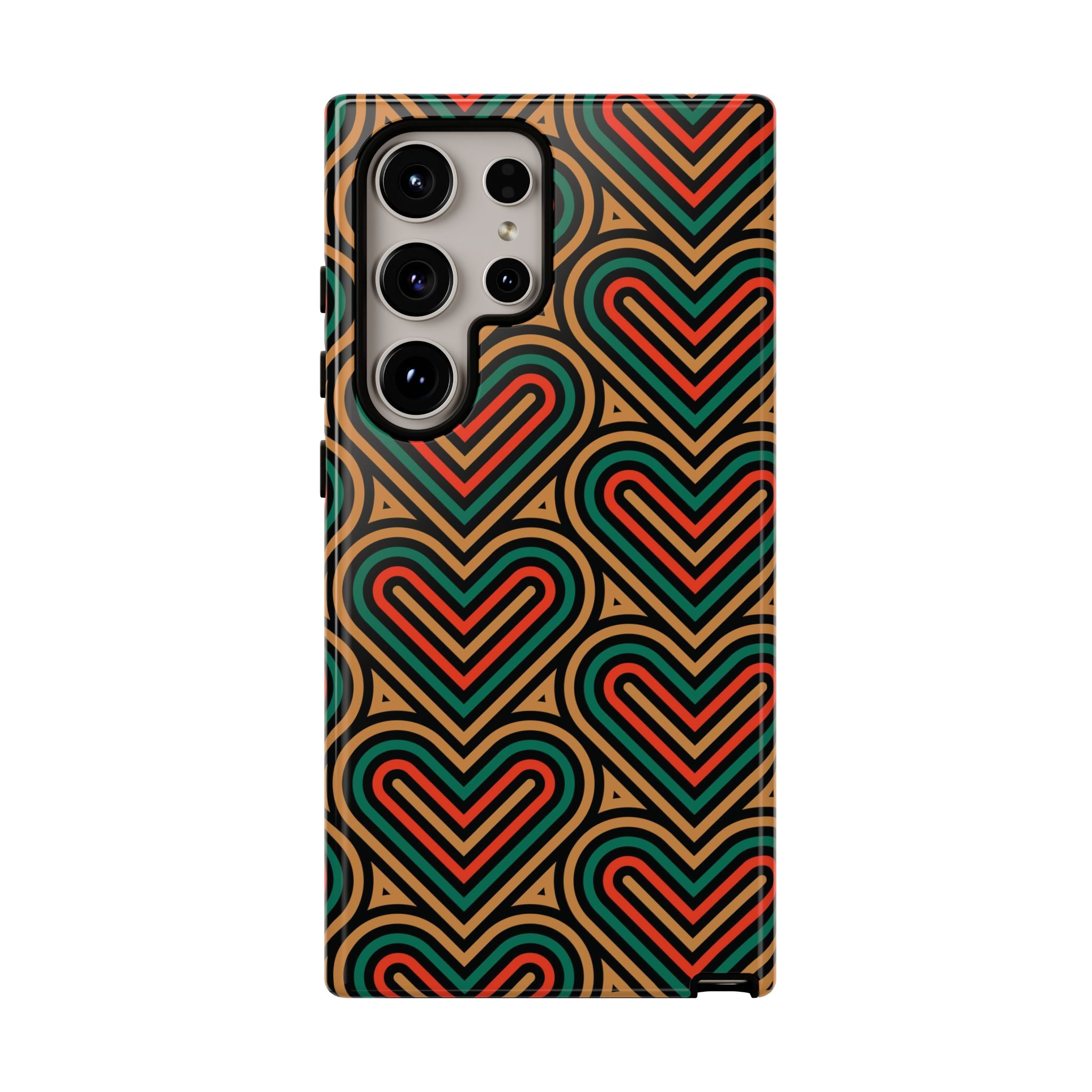 Hearts Beat Pattern Phone Case - Tough & Trendy