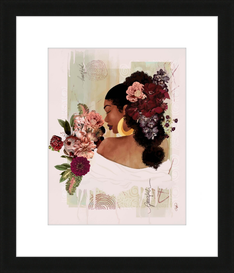 The Smell of Flowers Reminds Me Framed Art Print