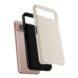 Pretty Gold and Grey Dots Phone Case - Tough & Trendy