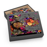 Violet Art Puzzle 500-Piece Puzzle: Tropical Beauty with Florals and Toucan