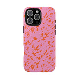 Tangerine Marble Pattern Phone Case - Tough & Trendy