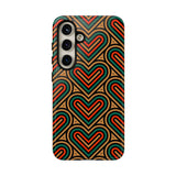 Stylish Heart Pattern Phone Case - Tough & Trendy