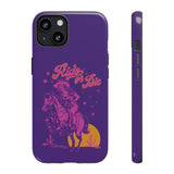 Ride or Die Cowgirl Pattern Phone Case - Tough & Trendy