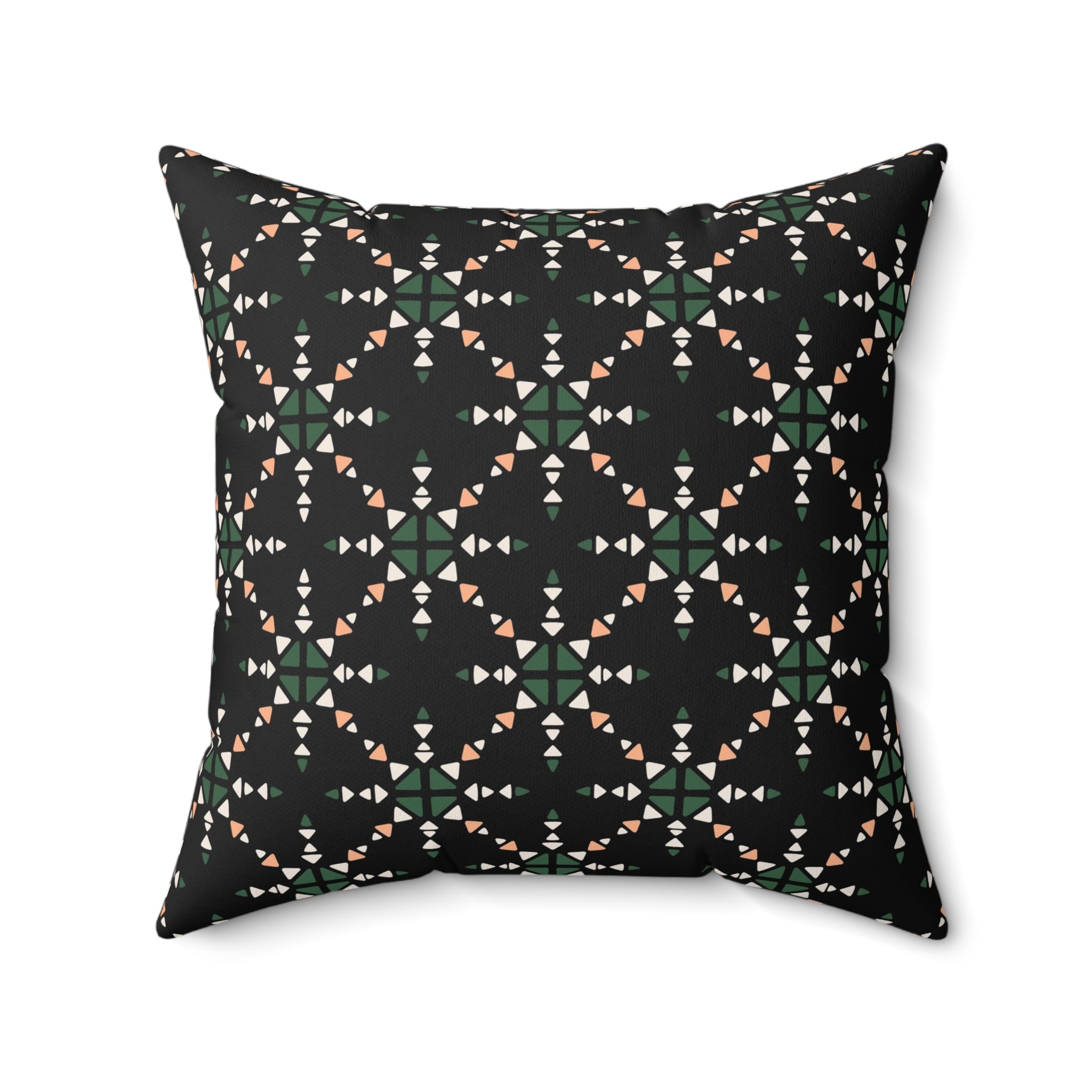 Forestry Geometric Pillow - Spun Polyester Square Cushion