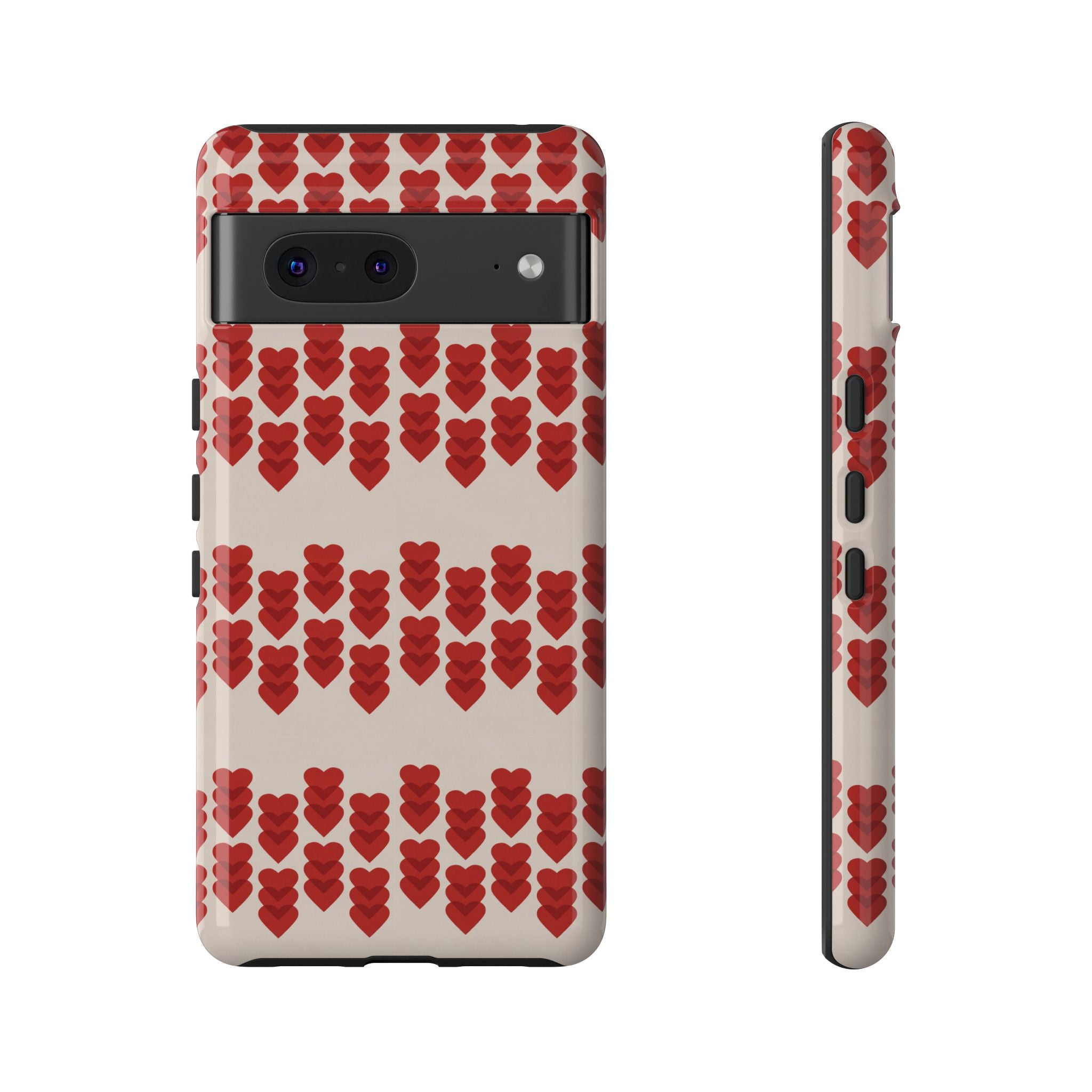 Hearts Aligned Pattern Phone Case - Tough & Trendy