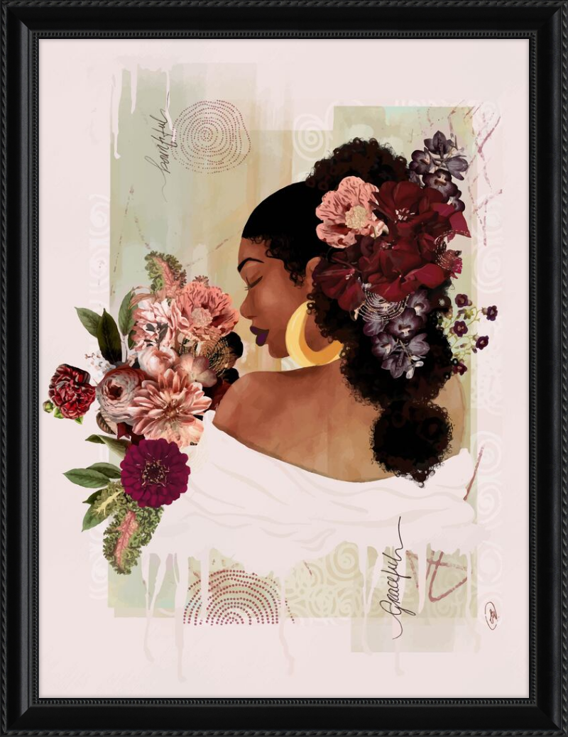 The Smell of Flowers Reminds Me Framed Art Print