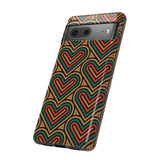 Hearts Beat Pattern Phone Case - Tough & Trendy