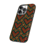 Hearts Beat Pattern Phone Case - Tough & Trendy