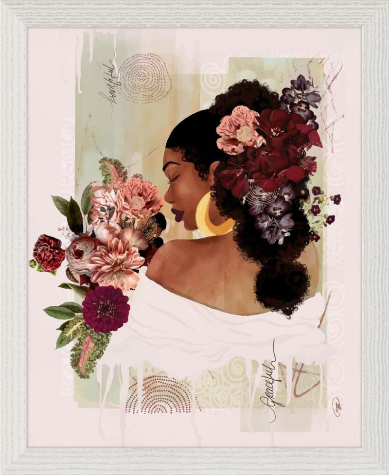 The Smell of Flowers Reminds Me Framed Art Print