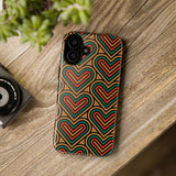 Hearts Beat Pattern Phone Case - Tough & Trendy