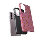 Tangerine Marble Pattern Phone Case - Tough & Trendy