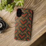 Stylish Heart Pattern Phone Case - Tough & Trendy