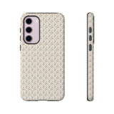 Pretty Gold and Grey Dots Phone Case - Tough & Trendy