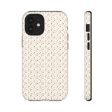 Pretty Gold and Grey Dots Phone Case - Tough & Trendy