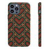 Stylish Heart Pattern Phone Case - Tough & Trendy