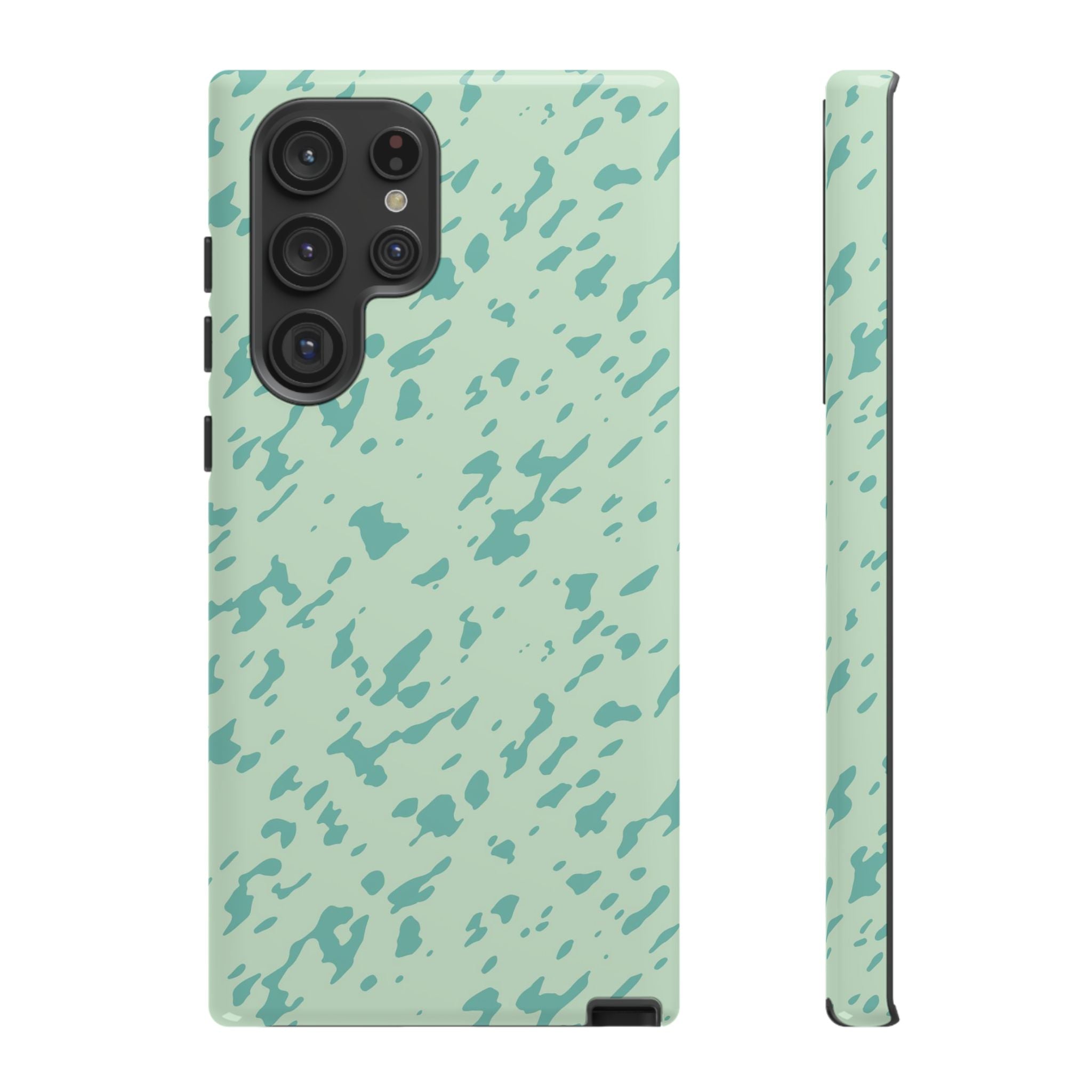 Turquoise Marble Pattern Phone Case - Tough & Trendy