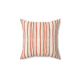 Stripe and Dot Pillow - Spun Polyester Square Cushion