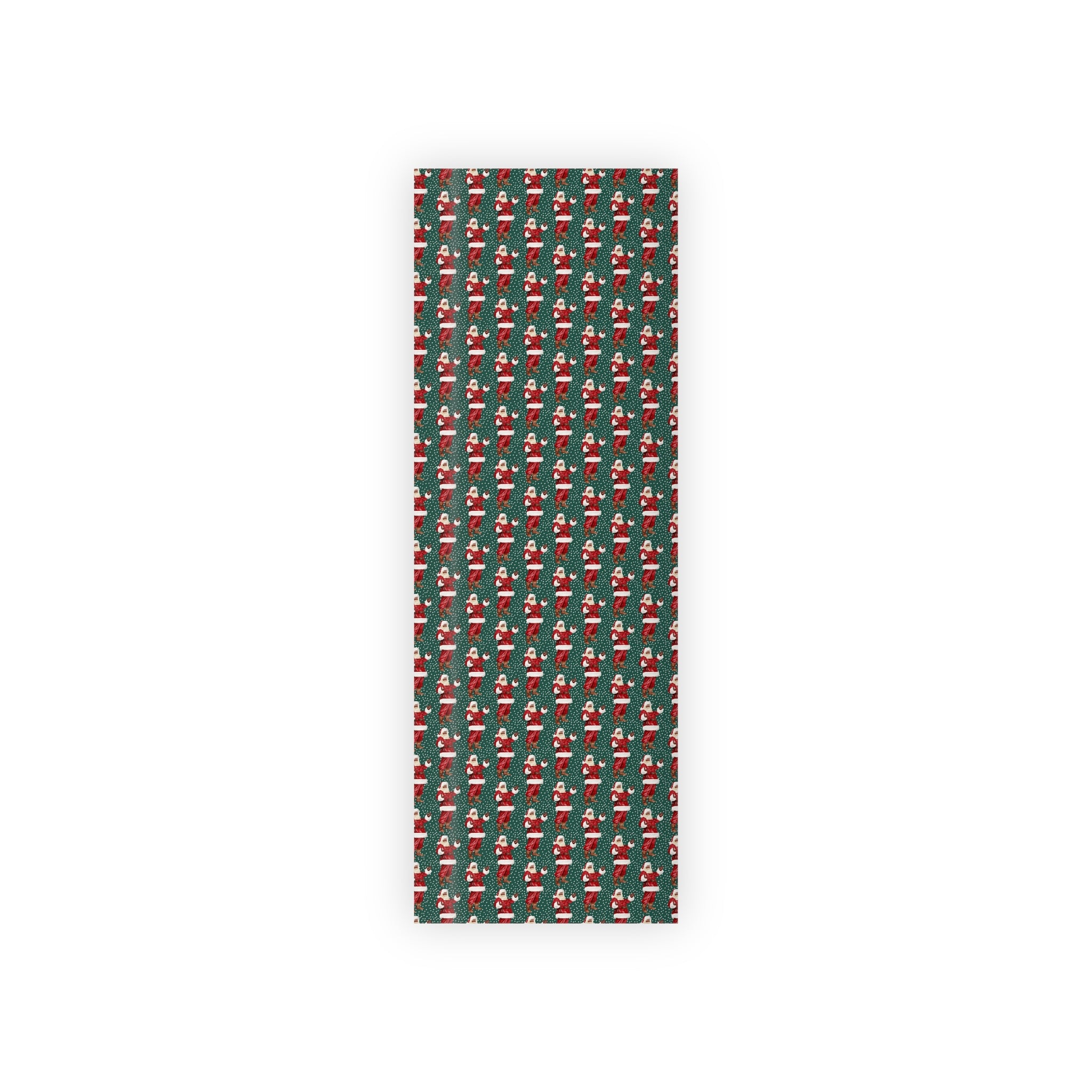 Black Santa Holiday Wrapping Paper Roll - Perfect for Gift Wraps & Celebrations