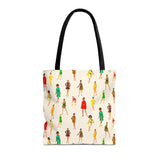 Ivory Vintage Fashion Ladies Print Tote Bag - Stylish & Versatile Carryall