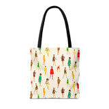 Ivory Vintage Fashion Ladies Print Tote Bag - Stylish & Versatile Carryall