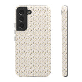 Pretty Gold and Grey Dots Phone Case - Tough & Trendy