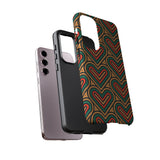 Hearts Beat Pattern Phone Case - Tough & Trendy