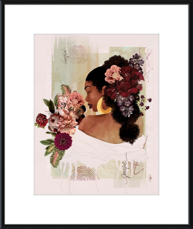The Smell of Flowers Reminds Me Framed Art Print