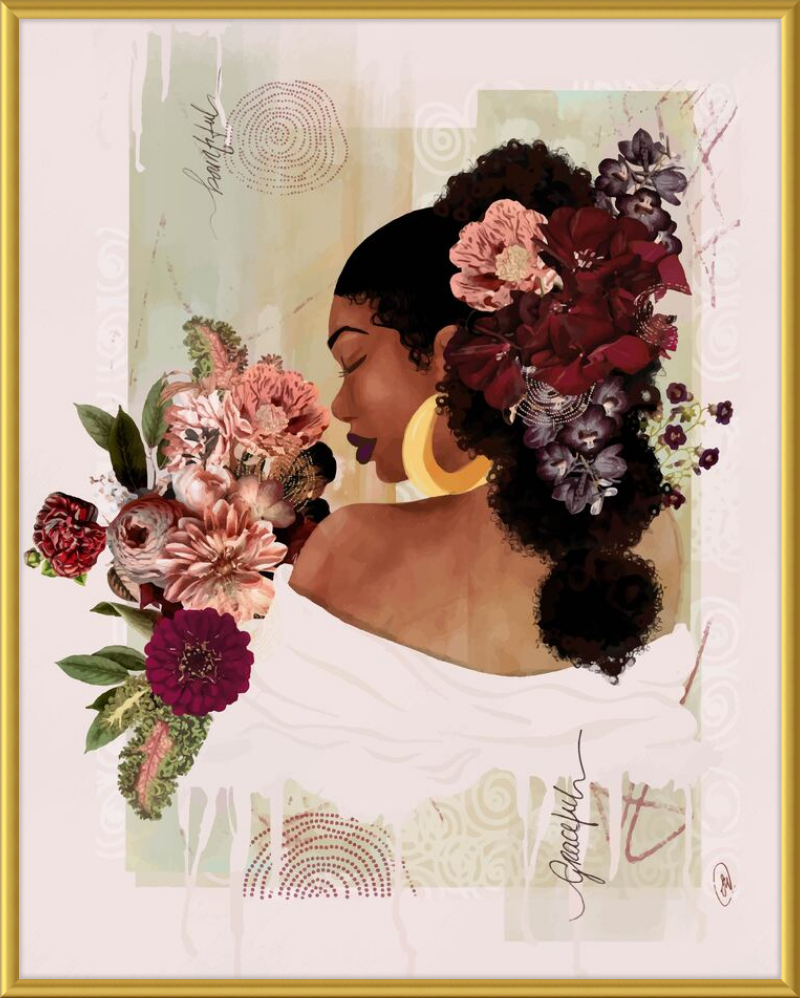 The Smell of Flowers Reminds Me Framed Art Print