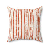 Stripe and Dot Pillow - Spun Polyester Square Cushion