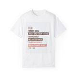 I statements Melanated Majic 100% cotton Unisex Garment-Dyed T-shirt Multi-Color