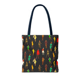 Vintage Fashion Ladies Print Tote Bag - Stylish & Versatile Carryall