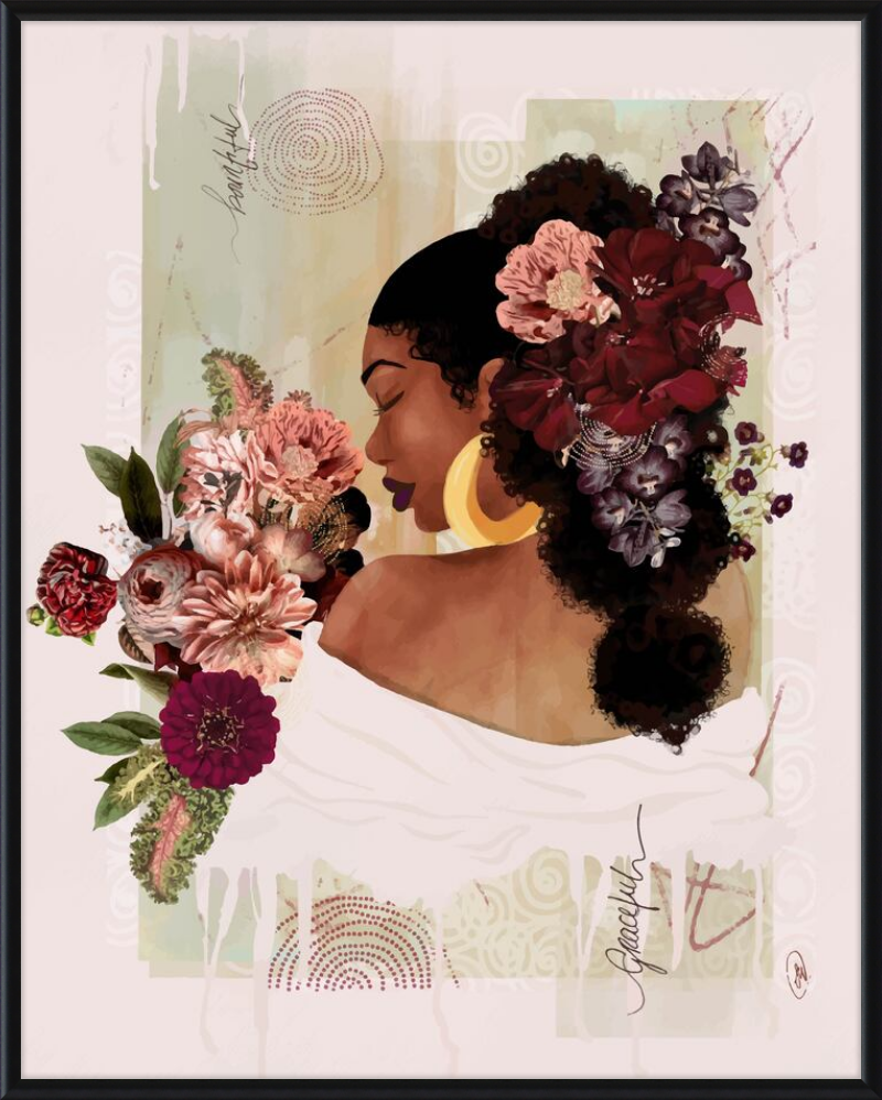 The Smell of Flowers Reminds Me Framed Art Print