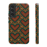 Hearts Beat Pattern Phone Case - Tough & Trendy