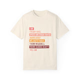 I statements Melanated Majic 100% cotton Unisex Garment-Dyed T-shirt Multi-Color