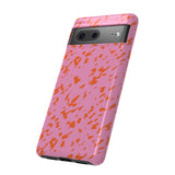 Tangerine Marble Pattern Phone Case - Tough & Trendy