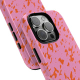 Tangerine Marble Pattern Phone Case - Tough & Trendy